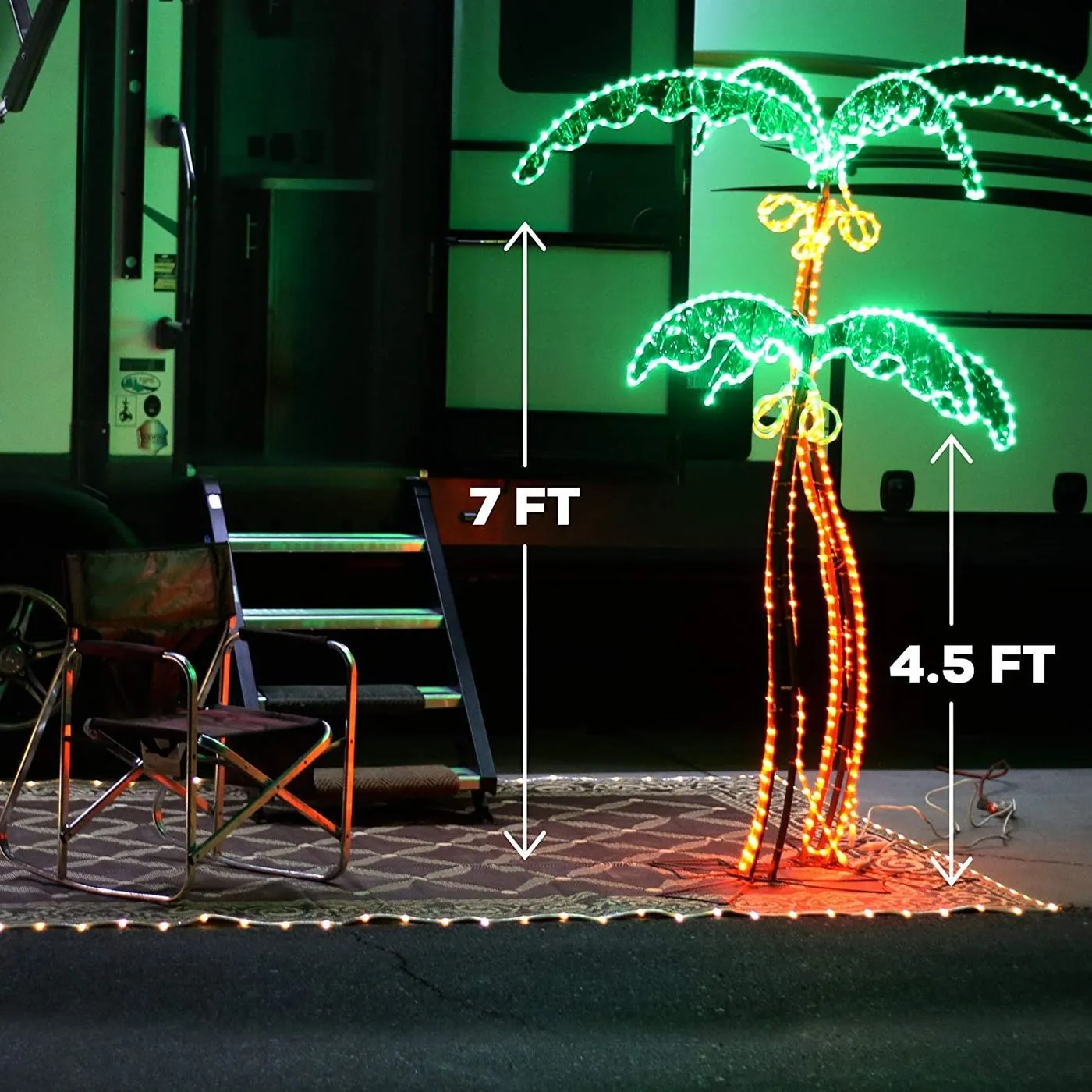 Palm Tree LED rope light 7ft